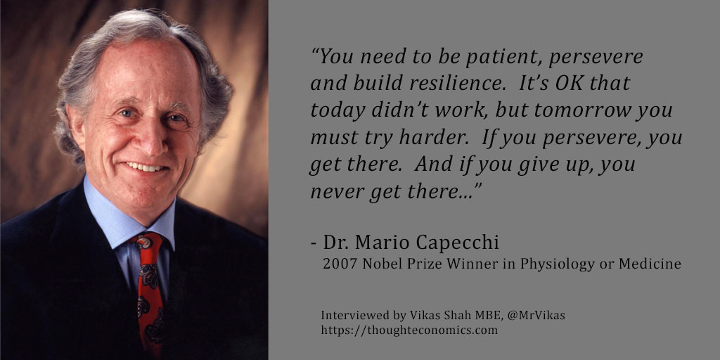 From Homeless to Nobel Prize: A Conversation with Dr. Mario Capecchi.