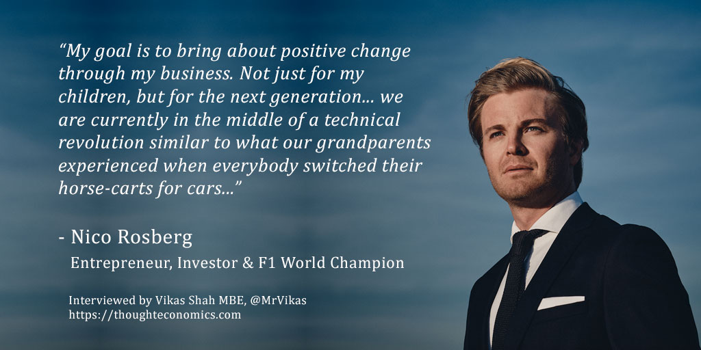 A Conversation with Nico Rosberg – Entrepreneur, Investor & Formula 1 Champion. 
